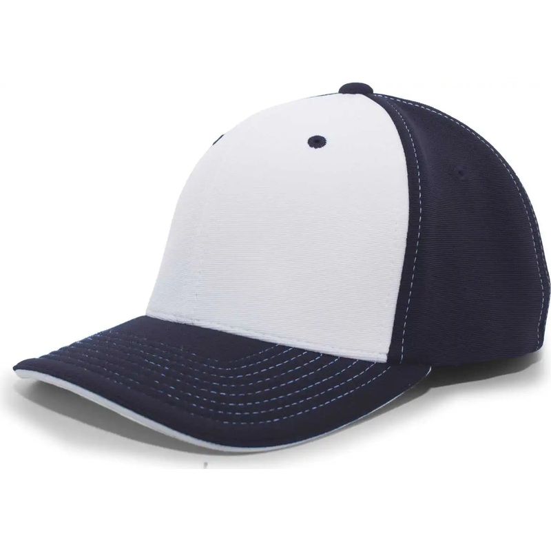 Pacific Headwear 398F M2 Performance Flexfit Cap – Navy White