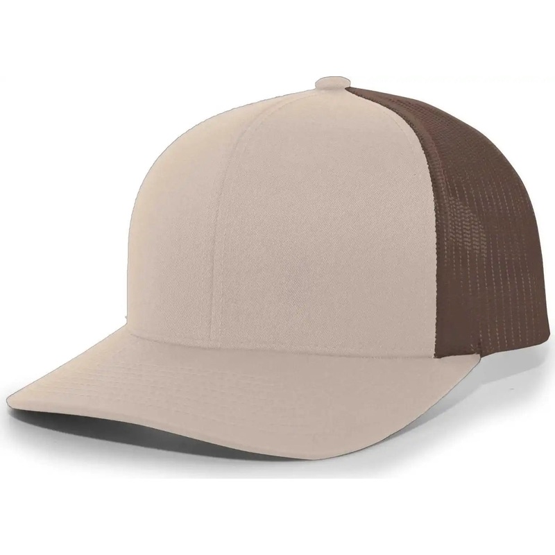 Pacific Headwear 104C Trucker Snapback Cap – Khaki Brown
