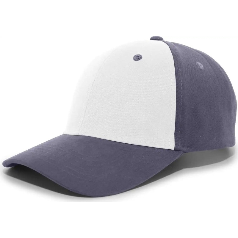 Pacific Headwear 101C Brushed Cotton Hook-and-Loop Cap – White Graphite