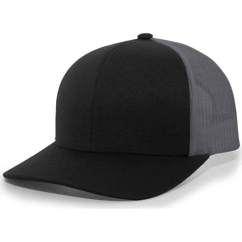 Pacific Headwear 104C Trucker Snapback Cap – Black Graphite