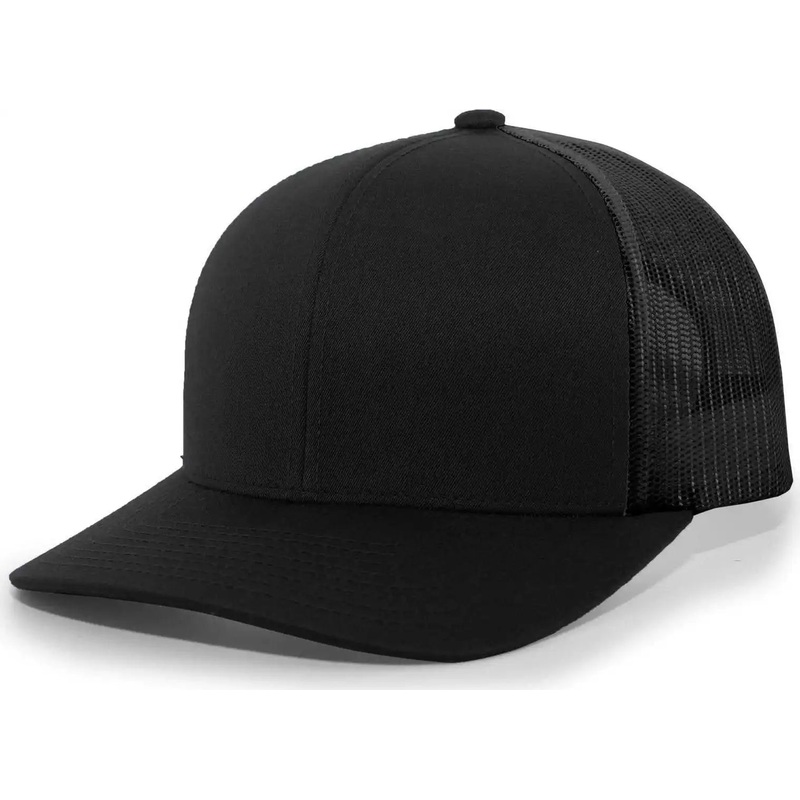 Pacific Headwear 104C Trucker Snapback Cap – Black