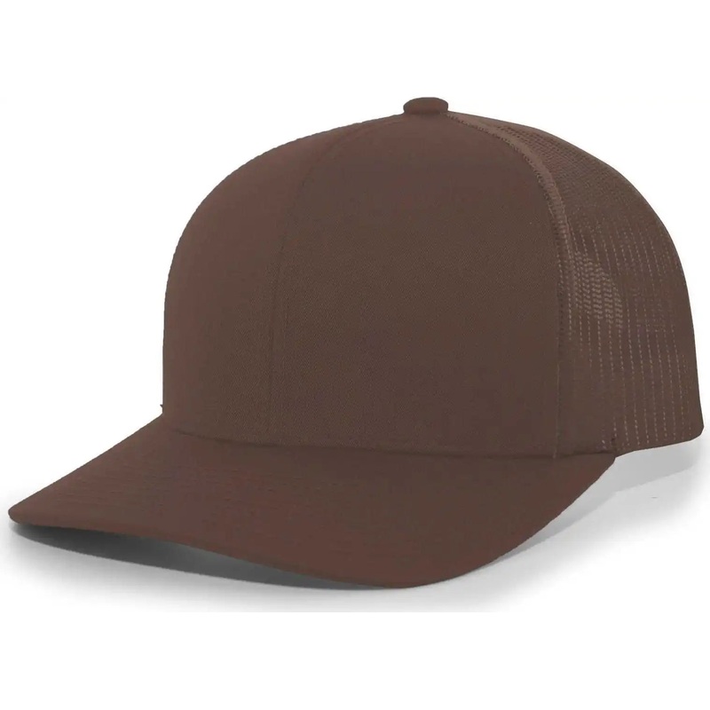 Pacific Headwear 104C Trucker Snapback Cap – Brown Brown