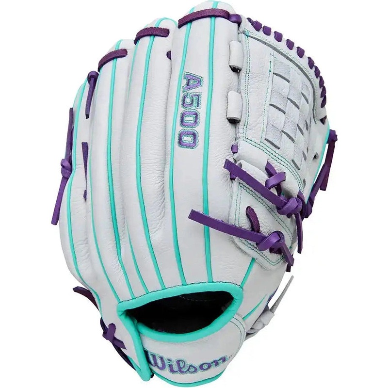 Wilson A500 Siren 12.00 Youth Infield Fastpitch Glove WBW10355912 – White Purple