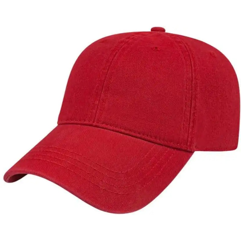 Cap America I1002 Relaxed Golf Cap – Red
