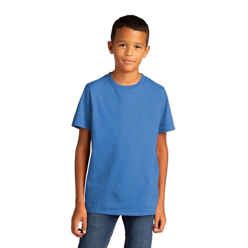 District DT8000Y Youth Re-Tee – Blue Heather