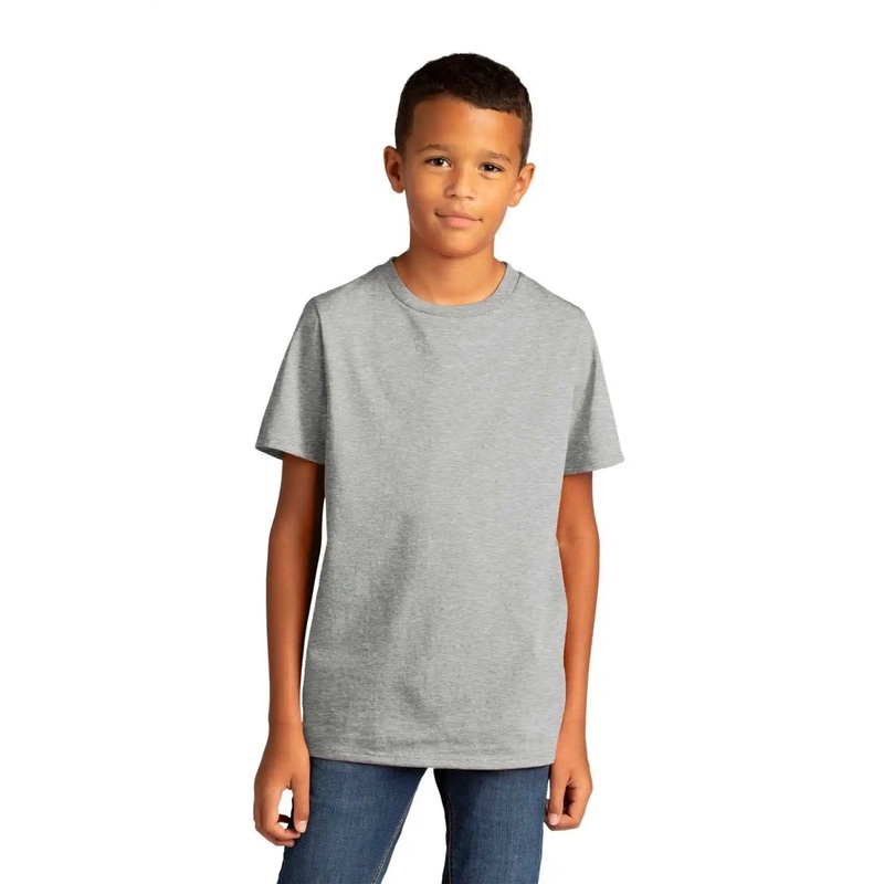 District DT8000Y Youth Re-Tee – Light Heather Grey