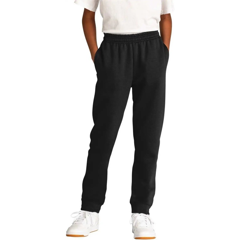 Port & Company PC78YJ Youth Core Fleece Jogger – Jet Black