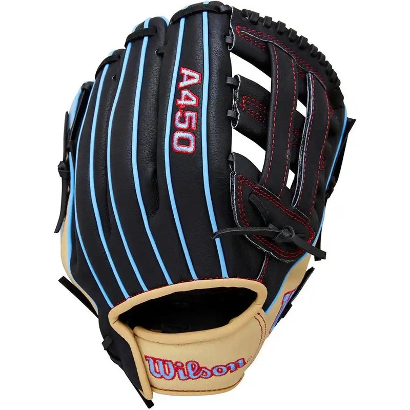 Wilson A450 11.00 Youth Infield Glove WBW10397811 – Black Red