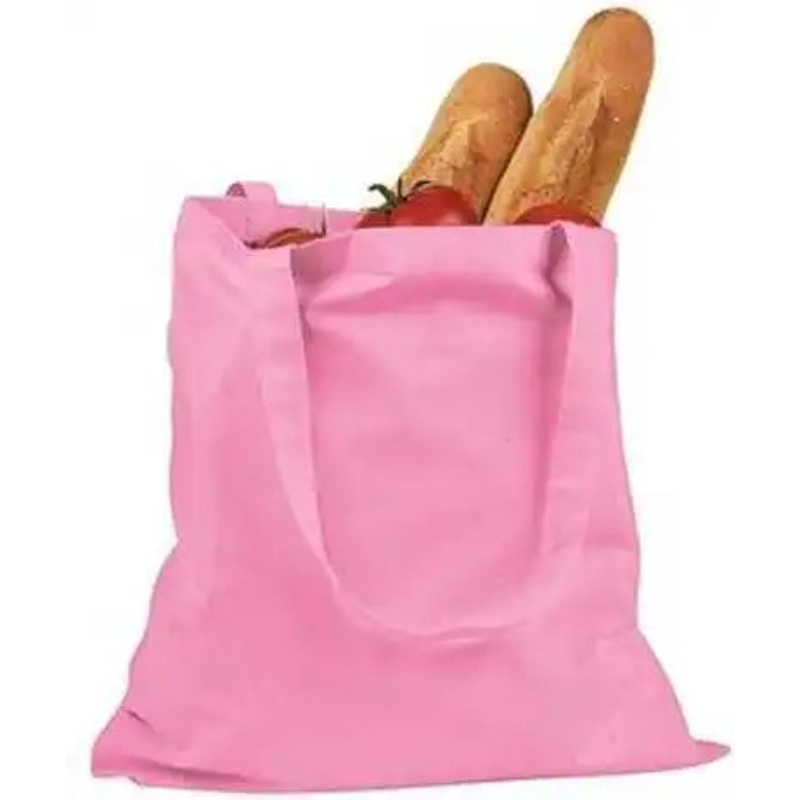 BAGedge BE007 6 oz Canvas Promo Tote – Pink