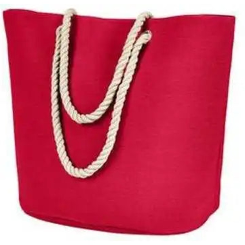 BAGedge BE256 Polyester Canvas Rope Tote – Red