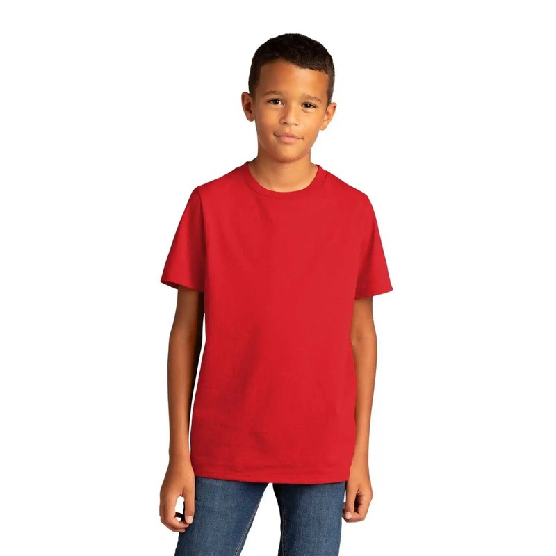 District DT8000Y Youth Re-Tee – Ruby Red