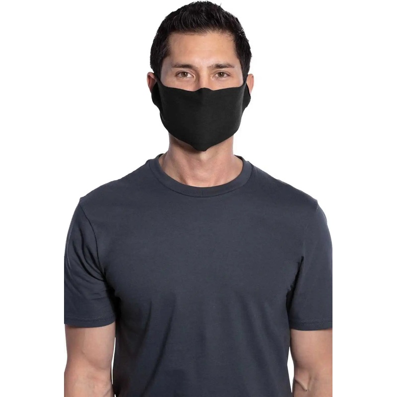 Port & Company FACECVR240 5050 CottonPoly Face Covering 240 Pack (10 Packs = 1 Case) – Black