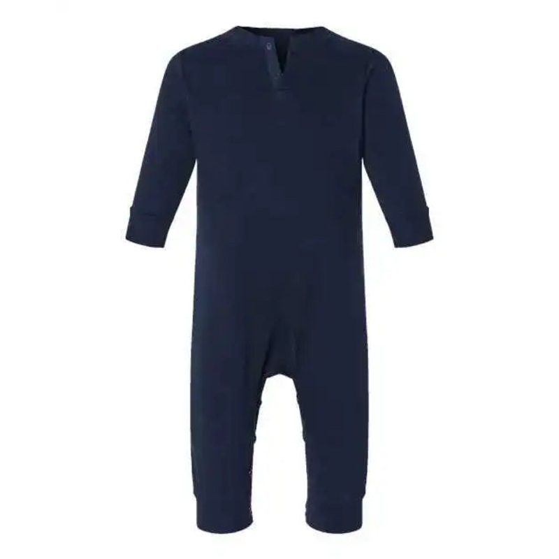 Rabbit Skins 4447 Infant Fleece One-Piece – Navy