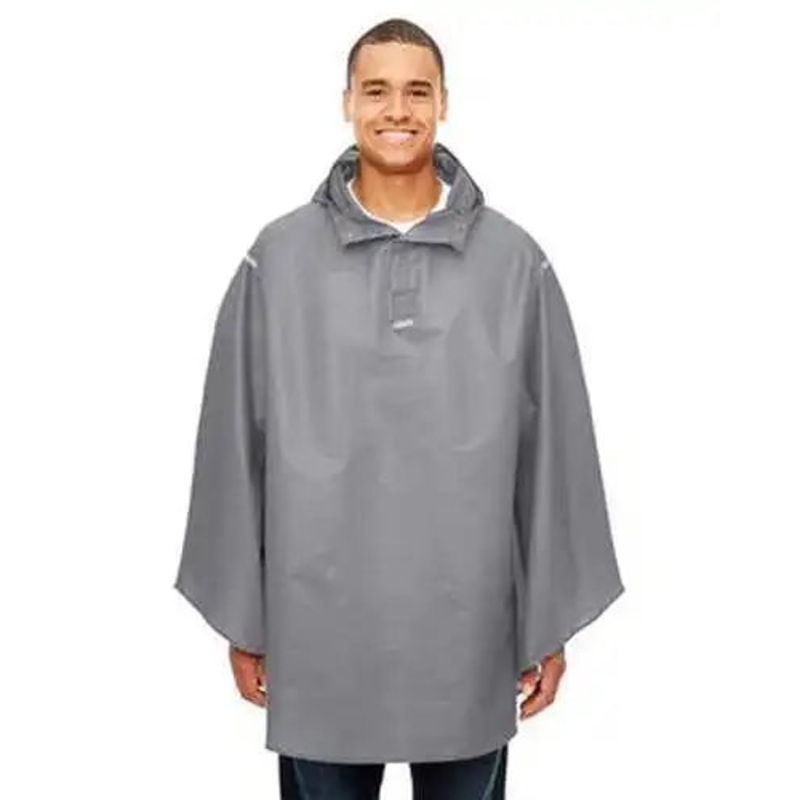 Team 365 TT71 Adult Zone Protect Packable Poncho – Sport Graphite