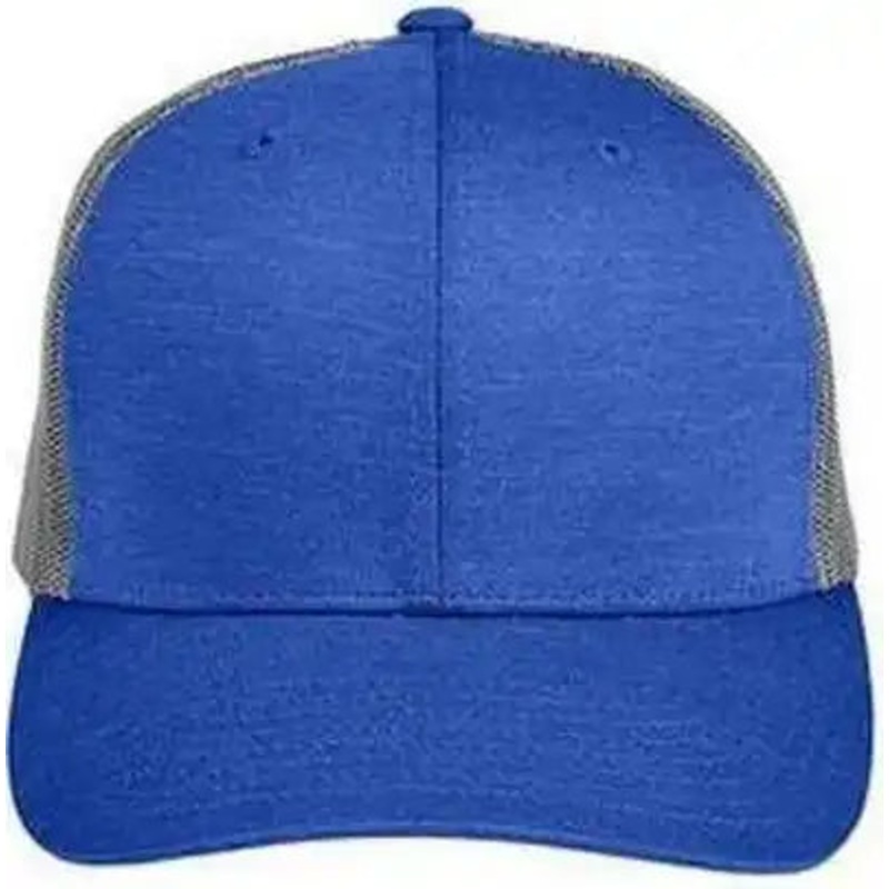Team 365 TT802 By Yupoong Adult Zone Sonic Heather Trucker Cap – Sportroyal Heather Sportgr