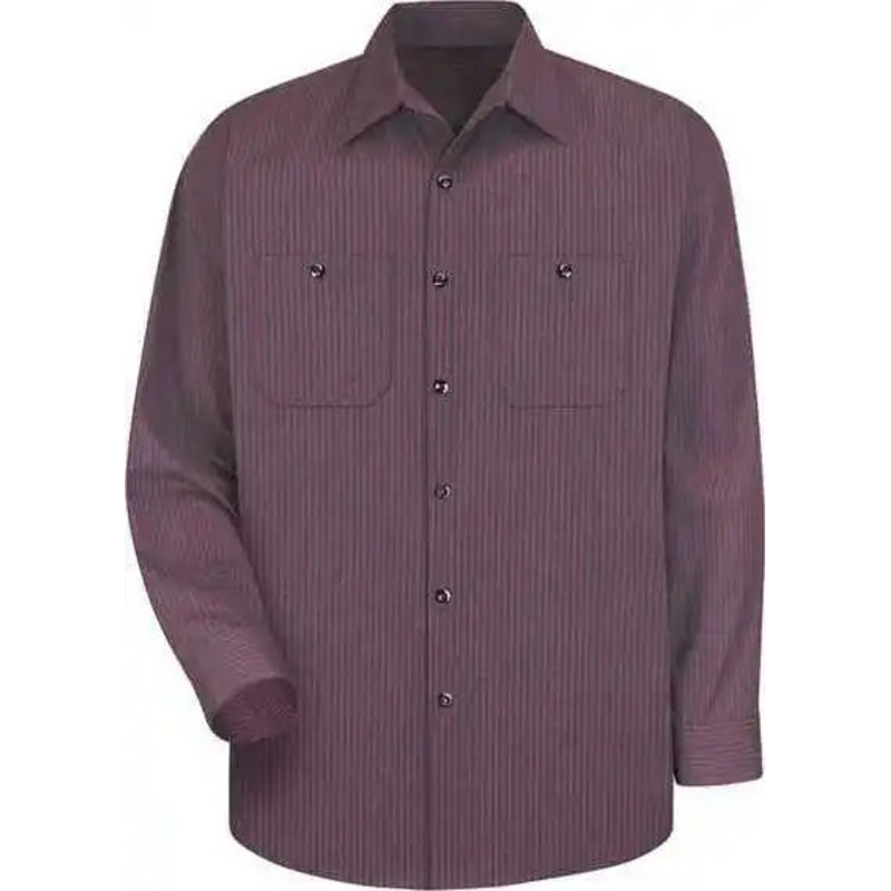 Red Kap SP14L Industrial Work Shirt Long Sizes – RC – Charcoal Red