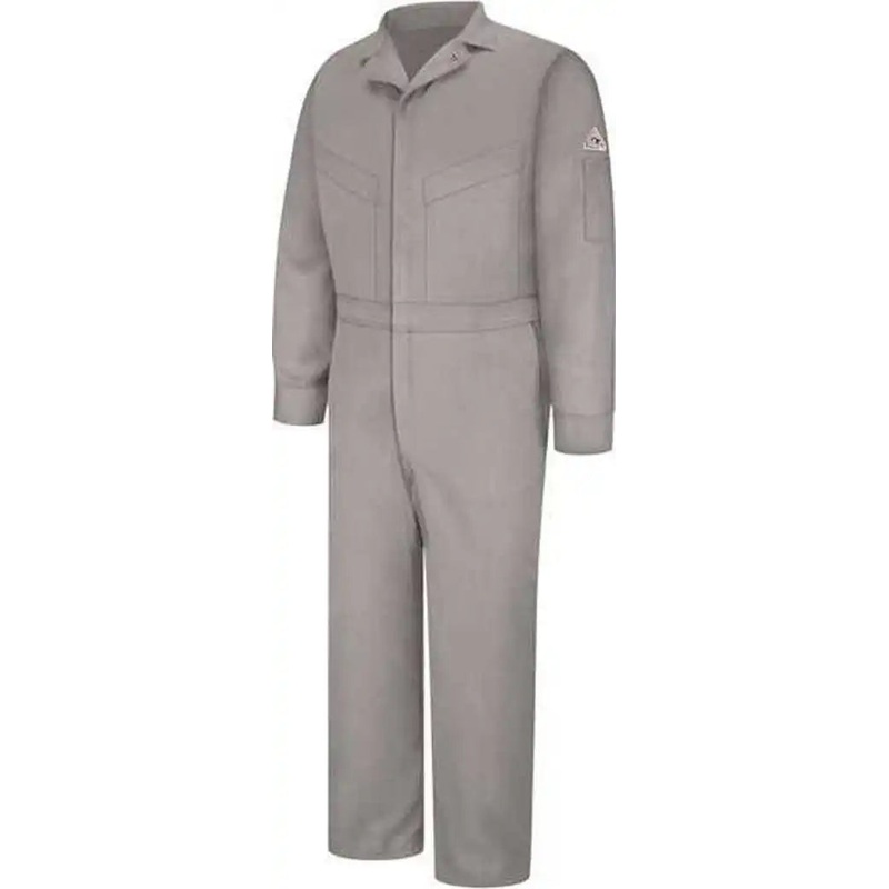 Bulwark CLD6LEXT Deluxe Coverall – EXCEL FR ComforTouch – 7 oz. Long – Extended Sizes – Gray