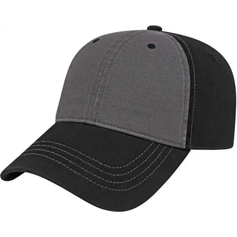 Cap America I1002 Relaxed Golf Cap – Dark Gray Black
