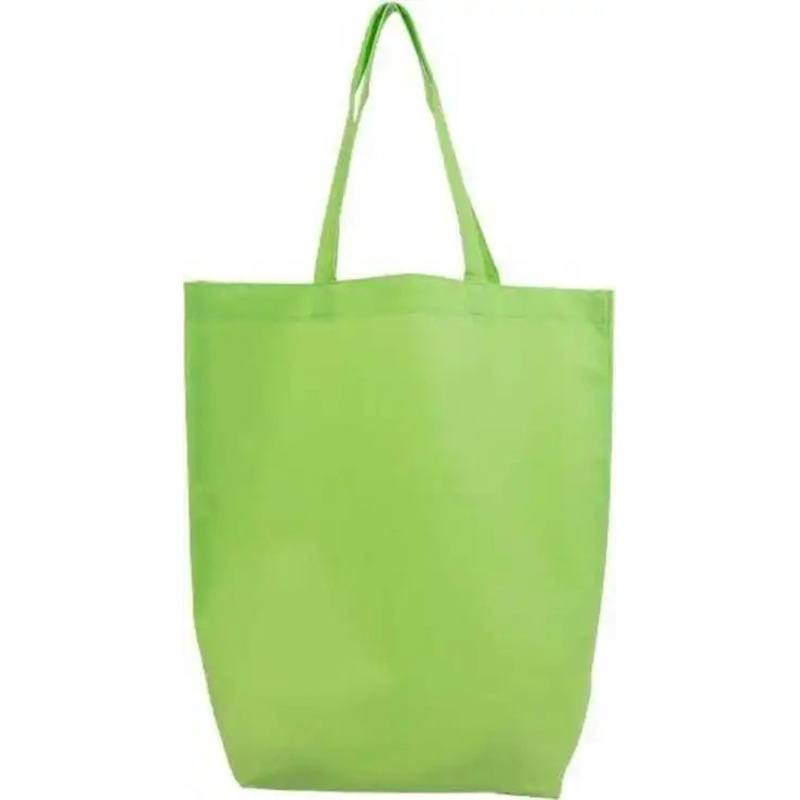 Q-Tees Q1251 Non-Woven Gusset Bottom Tote – Lime Green