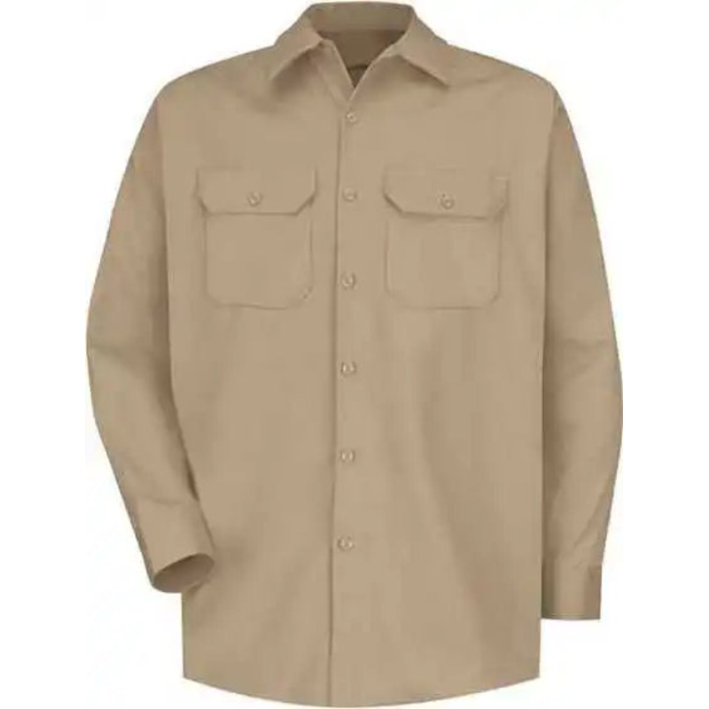 Red Kap SC70 Deluxe Heavyweight Cotton Shirt – Khaki