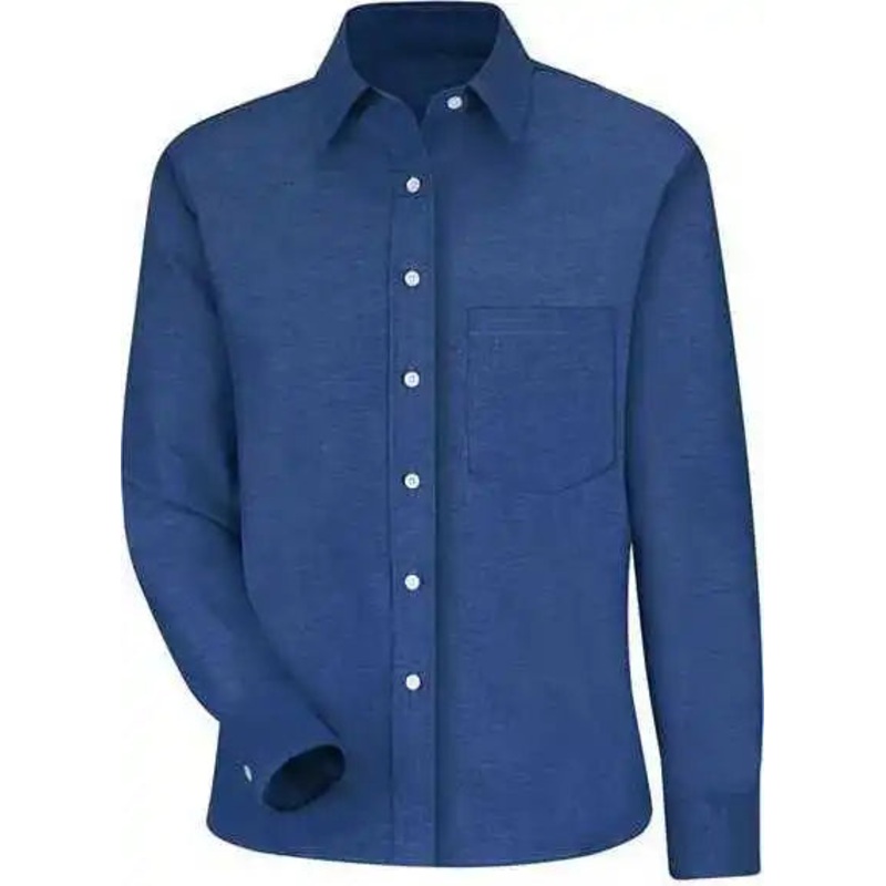 Red Kap SR75 Women’s Long Sleeve Oxford Dress Shirt – FB-French Blue