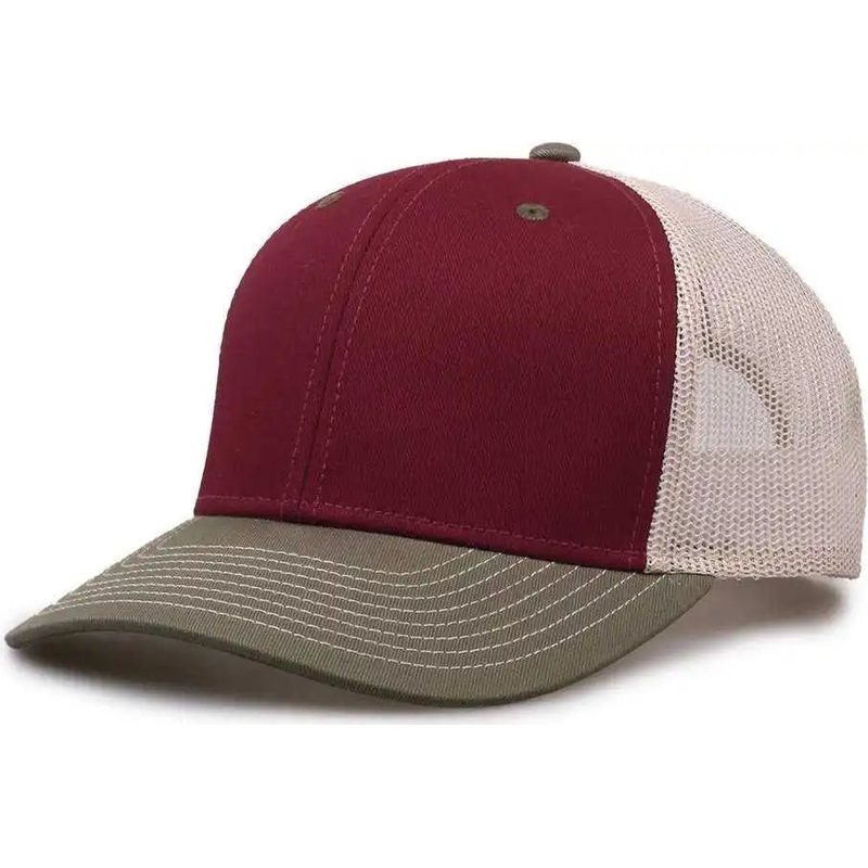 The Game GB452E Everyday Trucker Cap – Cinnamon Olive Stone