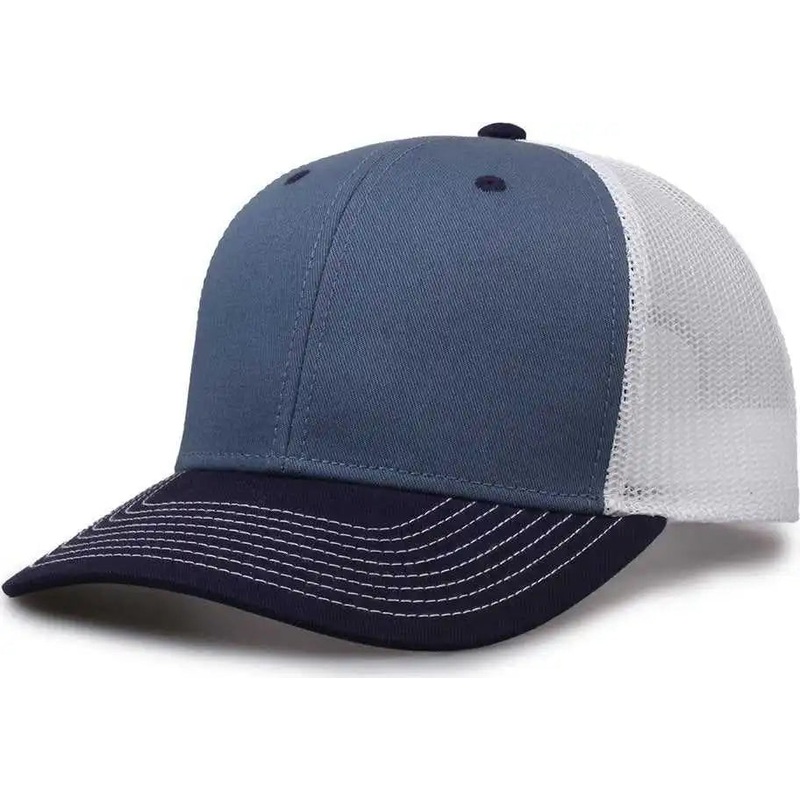 The Game GB452E Everyday Trucker Cap – Marine Navy White