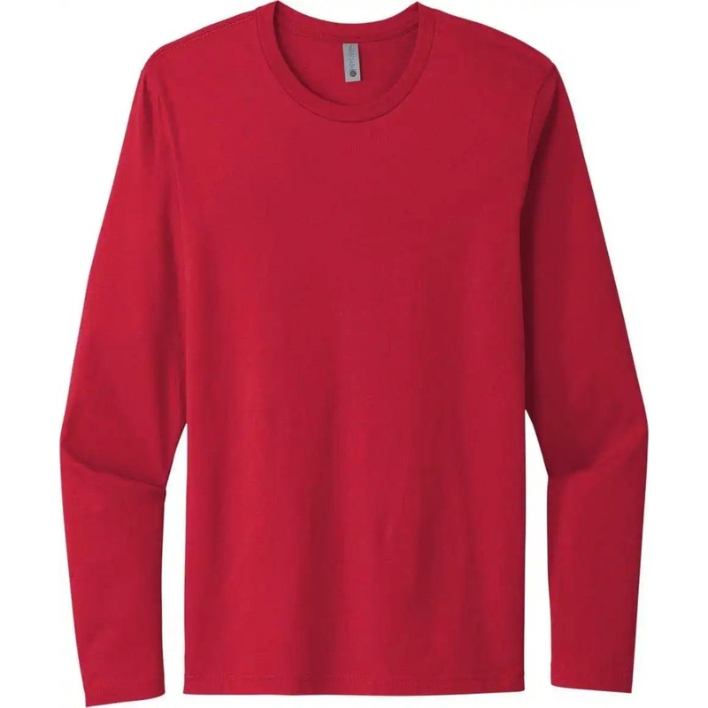 Next Level Apparel NL3601 Cotton Long Sleeve Tee – Red