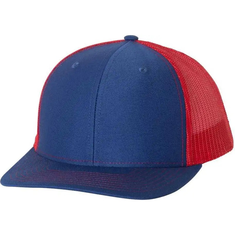 Richardson 112 Snapback Trucker Caps – Royal Red