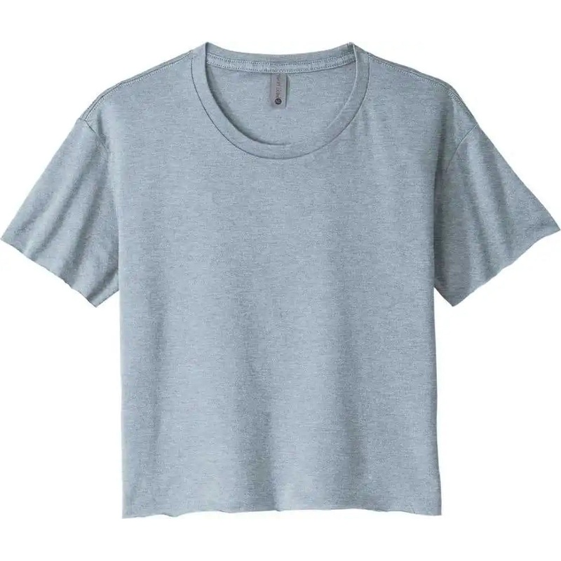 Next Level Apparel NL5080 Women’s Festival Cali Crop Tee – Stonewash Denim