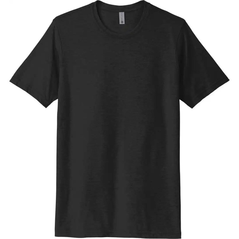 Next Level Apparel NL6200 Unisex Poly/Cotton Tee – Black