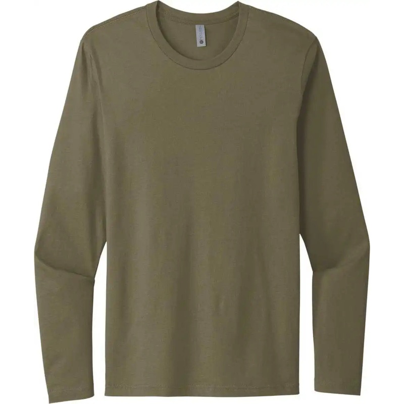 Next Level Apparel NL3601 Cotton Long Sleeve Tee – Military Green