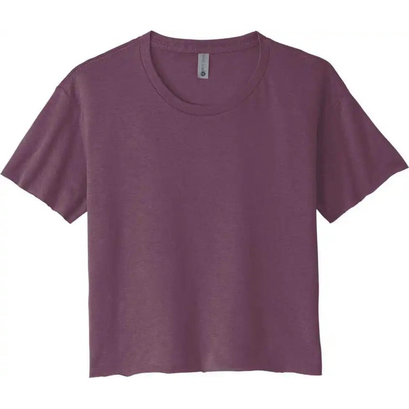 Next Level Apparel NL5080 Women’s Festival Cali Crop Tee – Shiraz