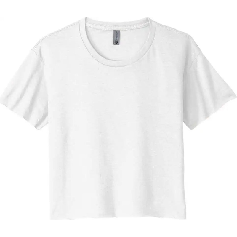 Next Level Apparel NL5080 Women’s Festival Cali Crop Tee – White