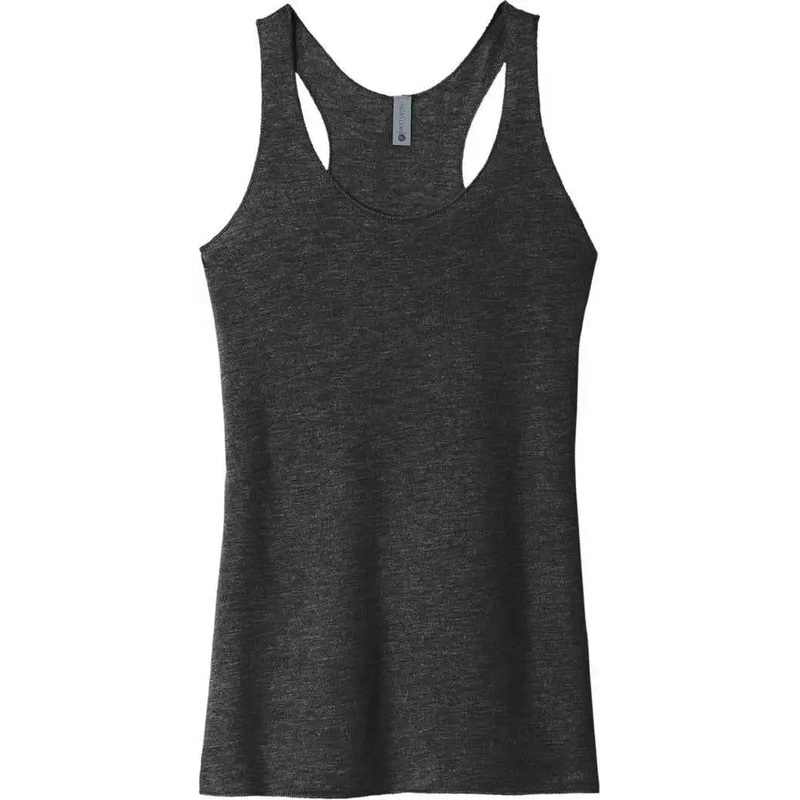Next Level Apparel NL6733 Women’S Tri-Blend Racerback Tank – Vintage Black