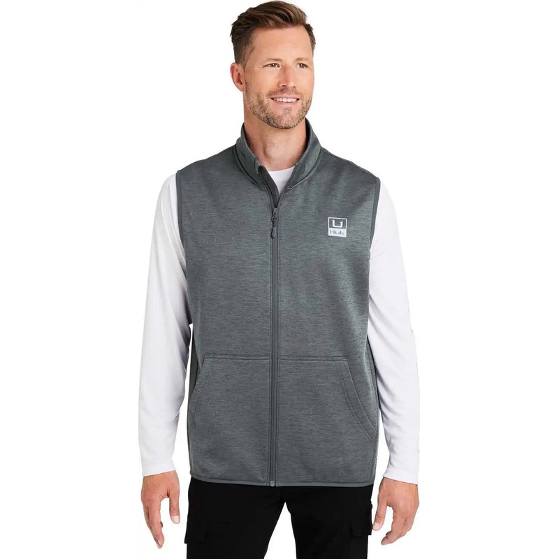 HUK H130099 Men’s Cold Front Vest – VOLCNC ASH HTHR