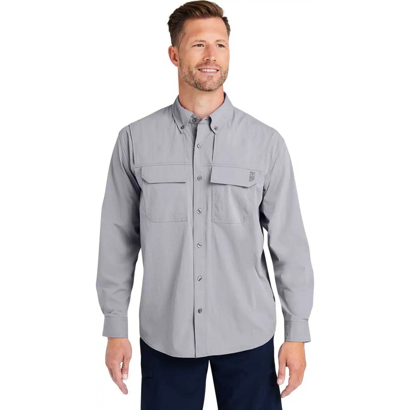 HUK H150184 Men’s Creekbed Long Sleeve Shirt – NIGHT OWL
