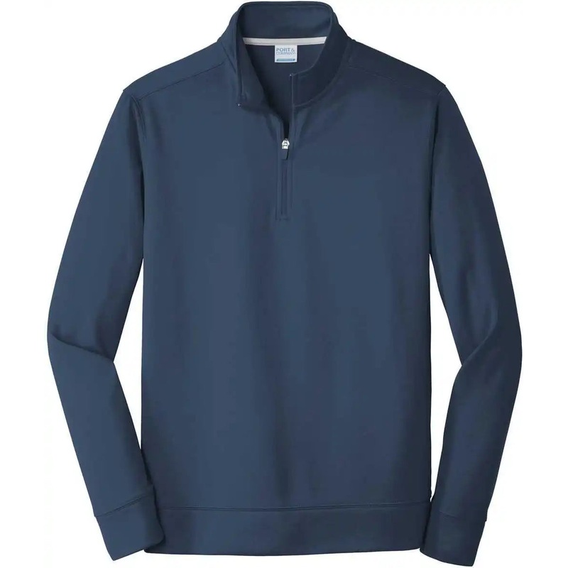 Port & Company PC590Q Performance Fleece 1/4-Zip Pullover Sweatshirt – Deep Navy