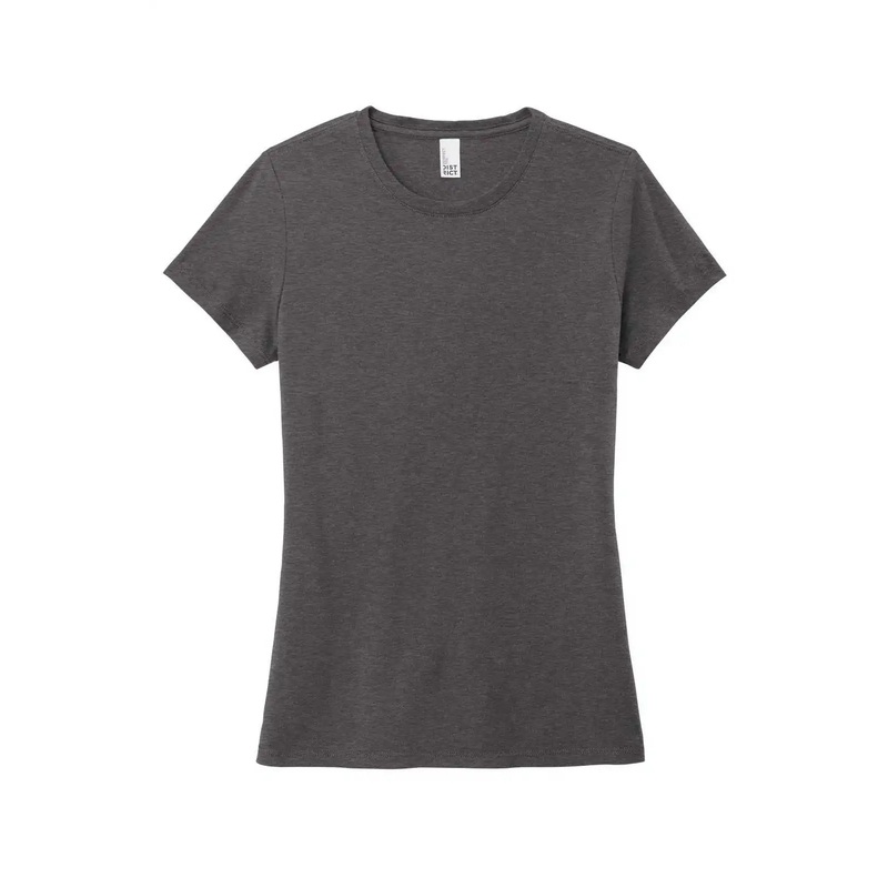 District DM130L Women’S Perfect Tri Tee – Heathered Charcoal