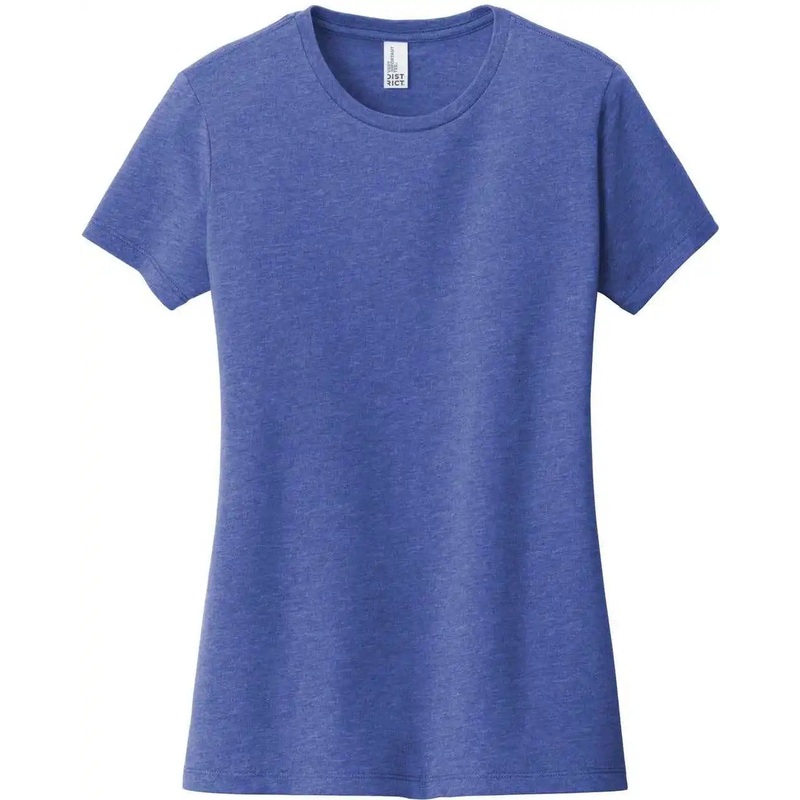 District DT6002 Women’S Very Important Tee – Royal Frost