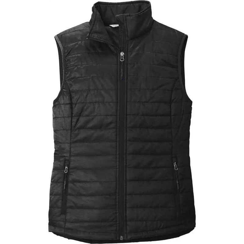 Port Authority L851 Women’S Packable Puffy Vest – Deep Black