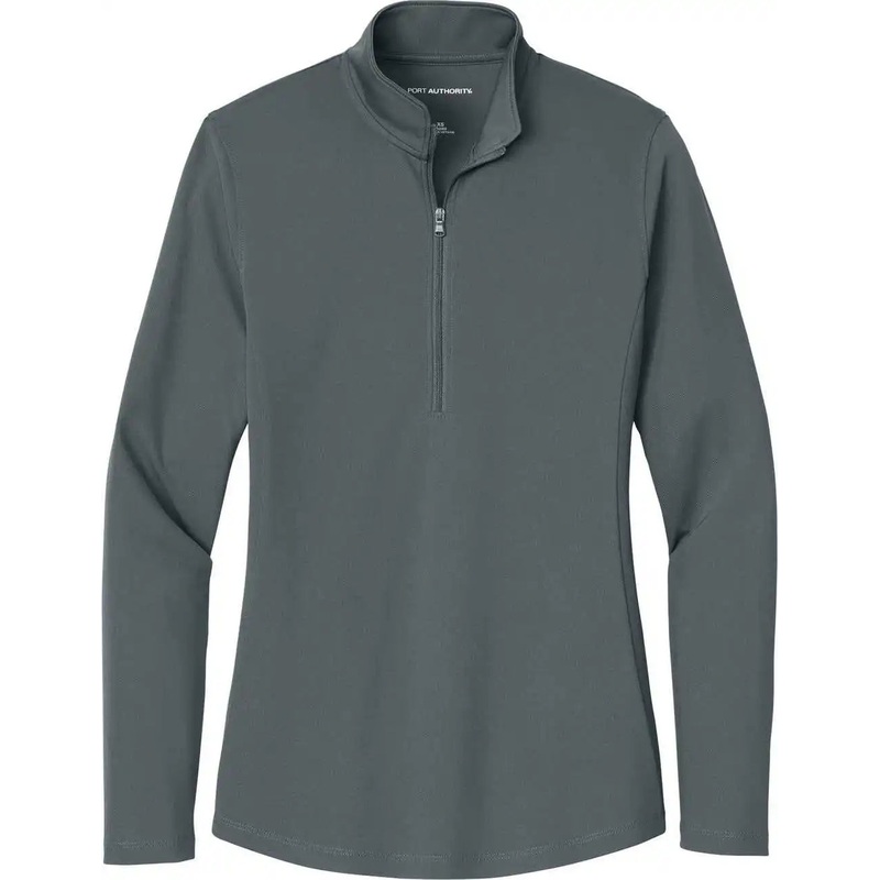 Port Authority LK112 Women’S Dry Zone Uv Micro-Mesh 1/4-Zip – Graphite