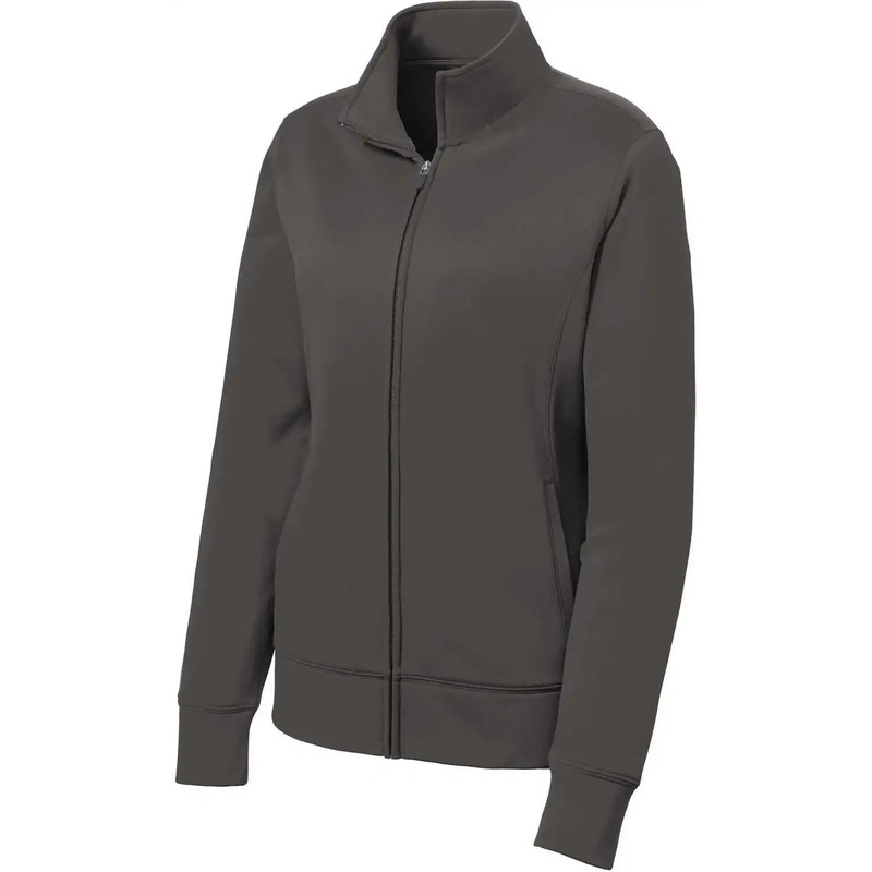 Sport-Tek LST241 Women’S Sport-Wick Fleece Full-Zip Jacket – Iron Grey