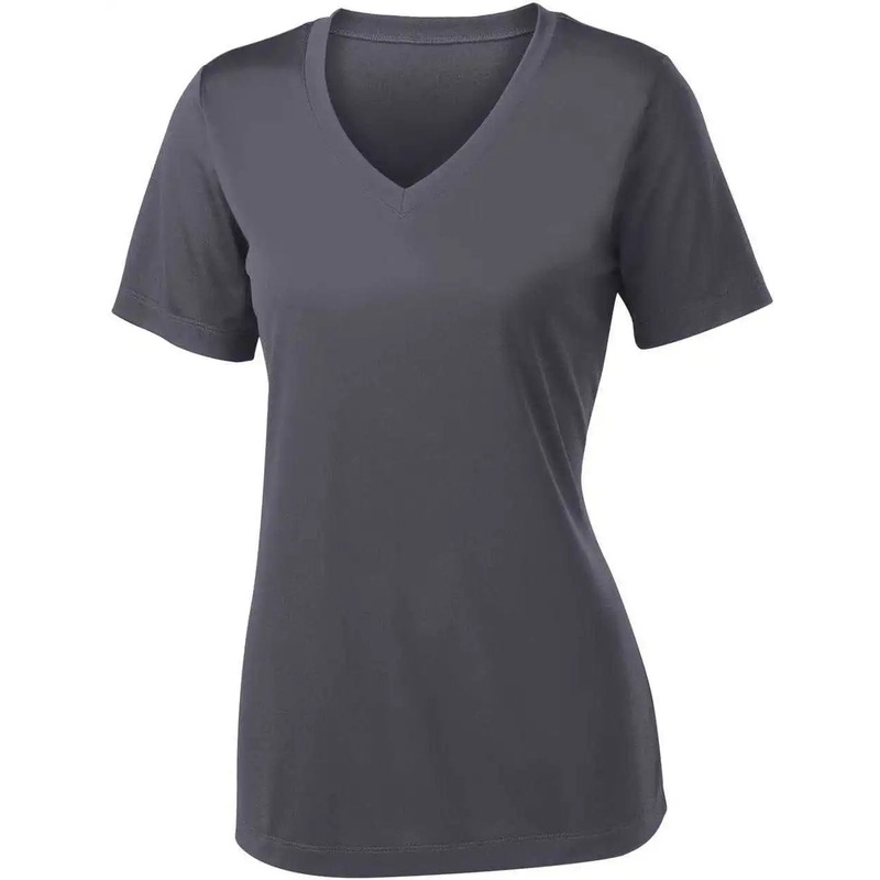 Sport-Tek LST353 Women’S Posicharge Competitor V-Neck Tee – Iron Grey