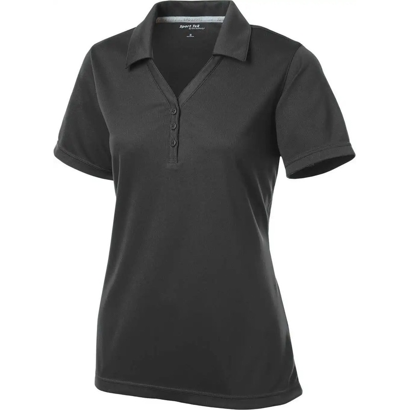 Sport-Tek LST680 Women’S Posicharge Micro-Mesh Polo – Iron Grey