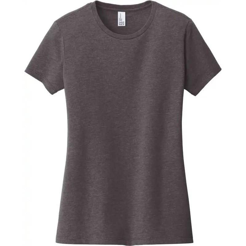 District DT6002 Women’S Very Important Tee – Heathered Charcoal