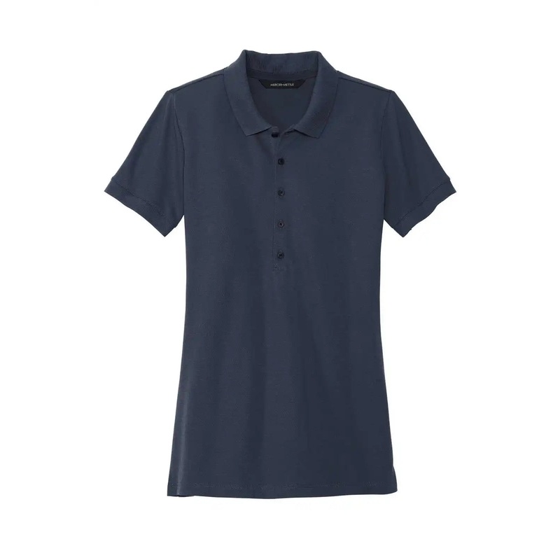 Mercer+Mettle MM1001 Women’S Stretch Heavyweight Pique Polo – Night Navy