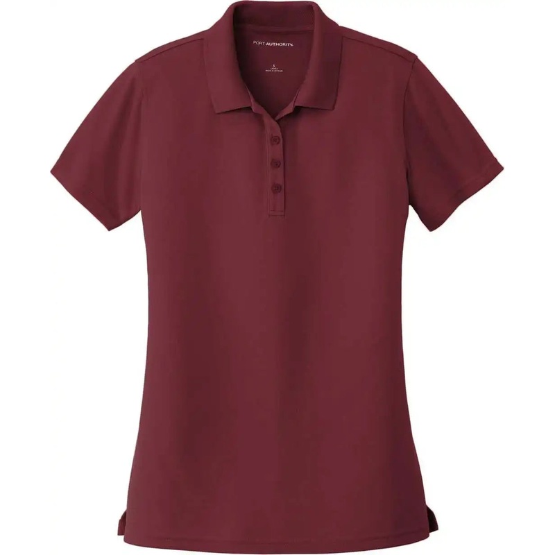 Port Authority LK110 Women’S Dry Zone Uv Micro-Mesh Polo – Burgundy