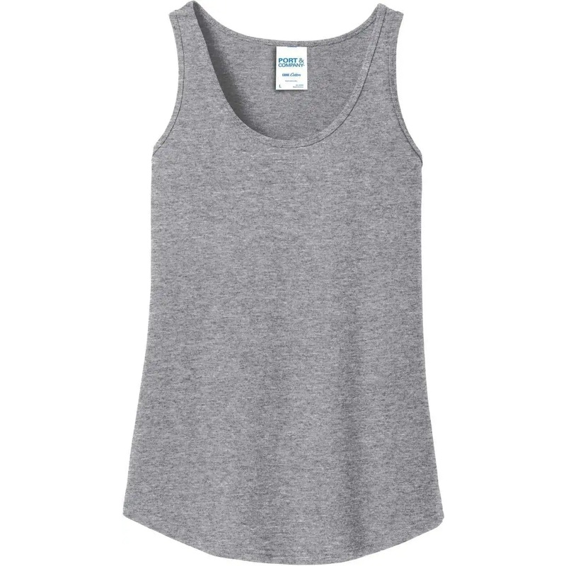 Port & Company LPC54TT Women’S Core Cotton Tank Top – Athletic Heather