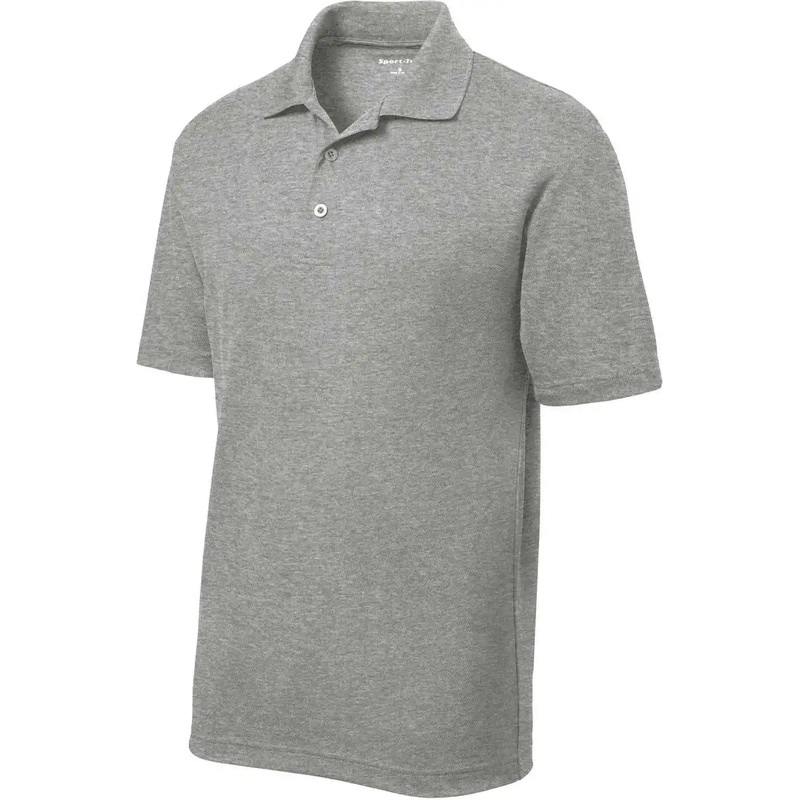 Sport-Tek ST640 Posicharge Racermesh Polo – Grey Heather